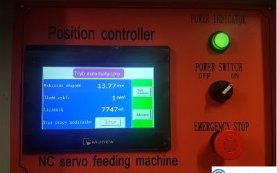 Podajnik rolkowy CNC